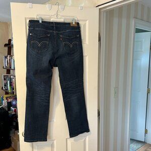 Ladies Levi's 580 Straight - Defined Waist washed jeans - Size 16W